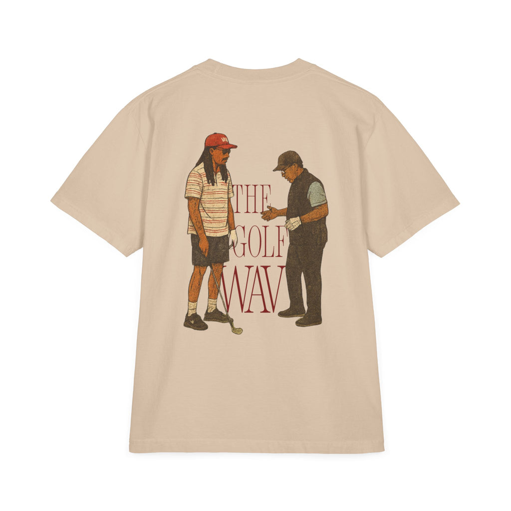 THE GOLF WAV Unisex Garment-Dyed Drop-Shoulder T-Shirt