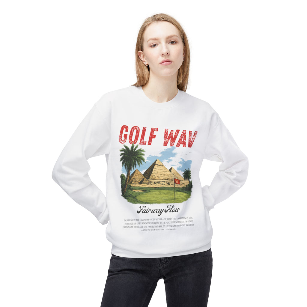 GOLF WAV GRAPHIC Unisex Midweight Softstyle Fleece Crewneck Sweatshirt