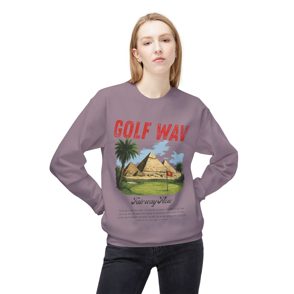 GOLF WAV GRAPHIC Unisex Midweight Softstyle Fleece Crewneck Sweatshirt