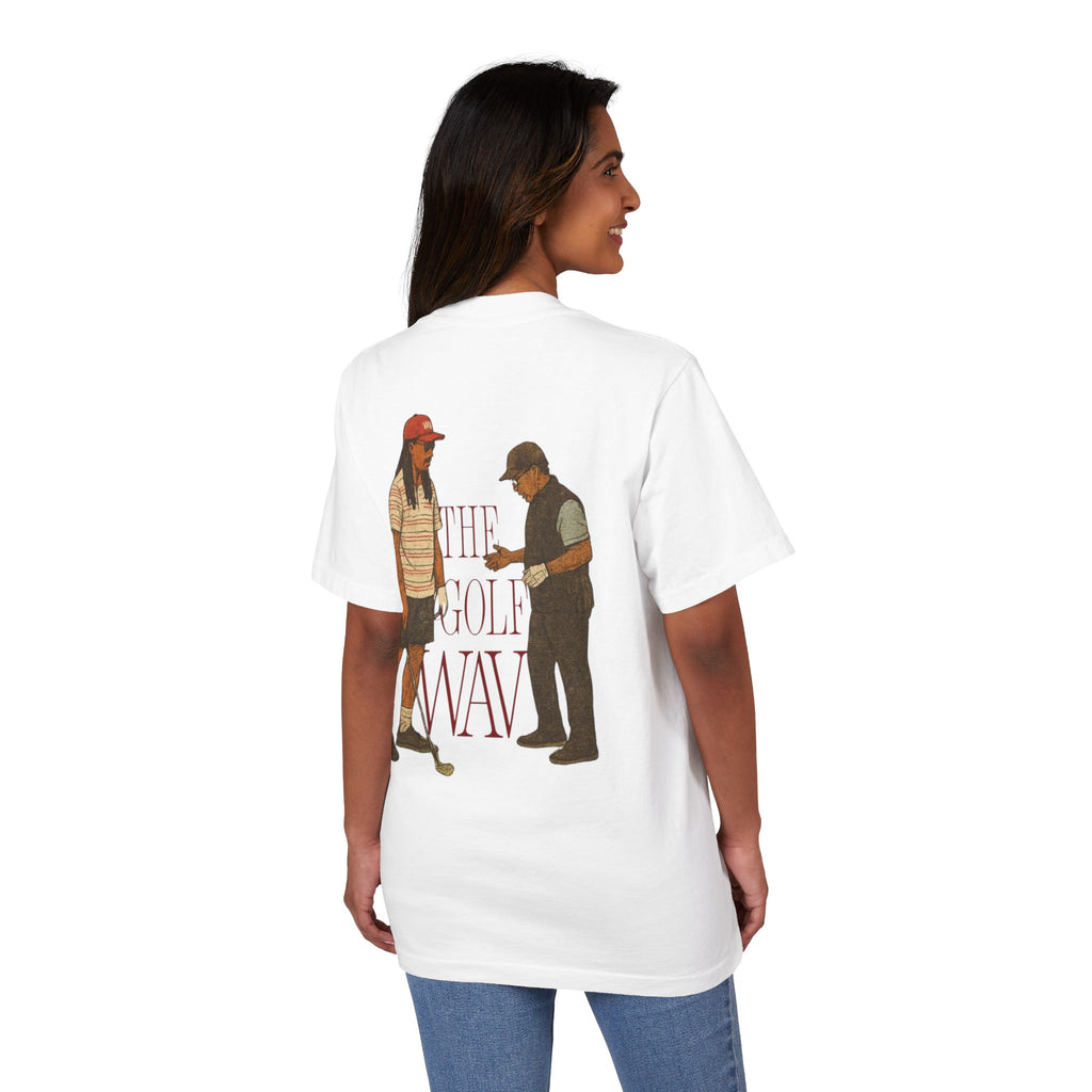 THE GOLF WAV Unisex Garment-Dyed Drop-Shoulder T-Shirt