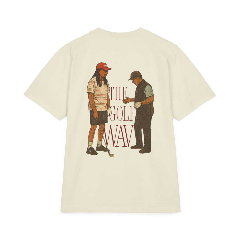 THE GOLF WAV Unisex Garment-Dyed Drop-Shoulder T-Shirt