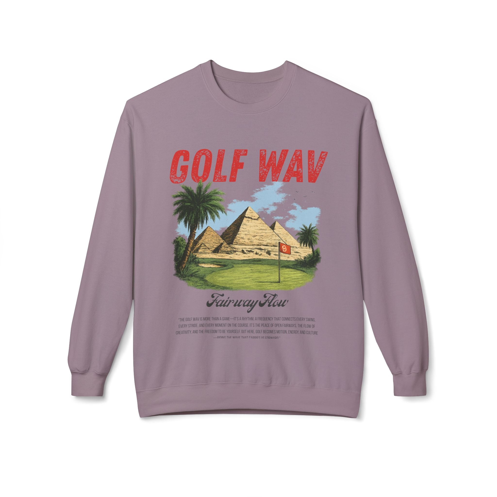 GOLF WAV GRAPHIC Unisex Midweight Softstyle Fleece Crewneck Sweatshirt