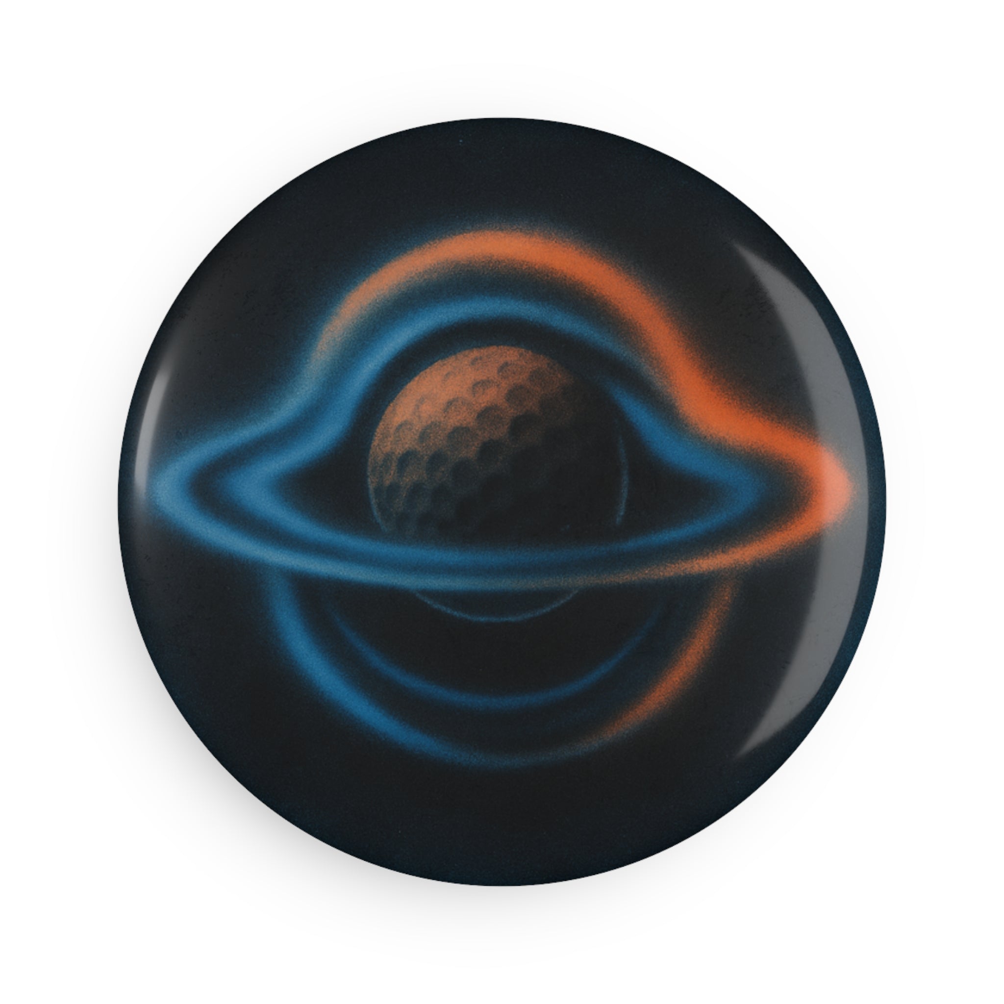 GOLF WAV BALL MARKER & Hat Button Magnet, Round (1 & 10 pcs)