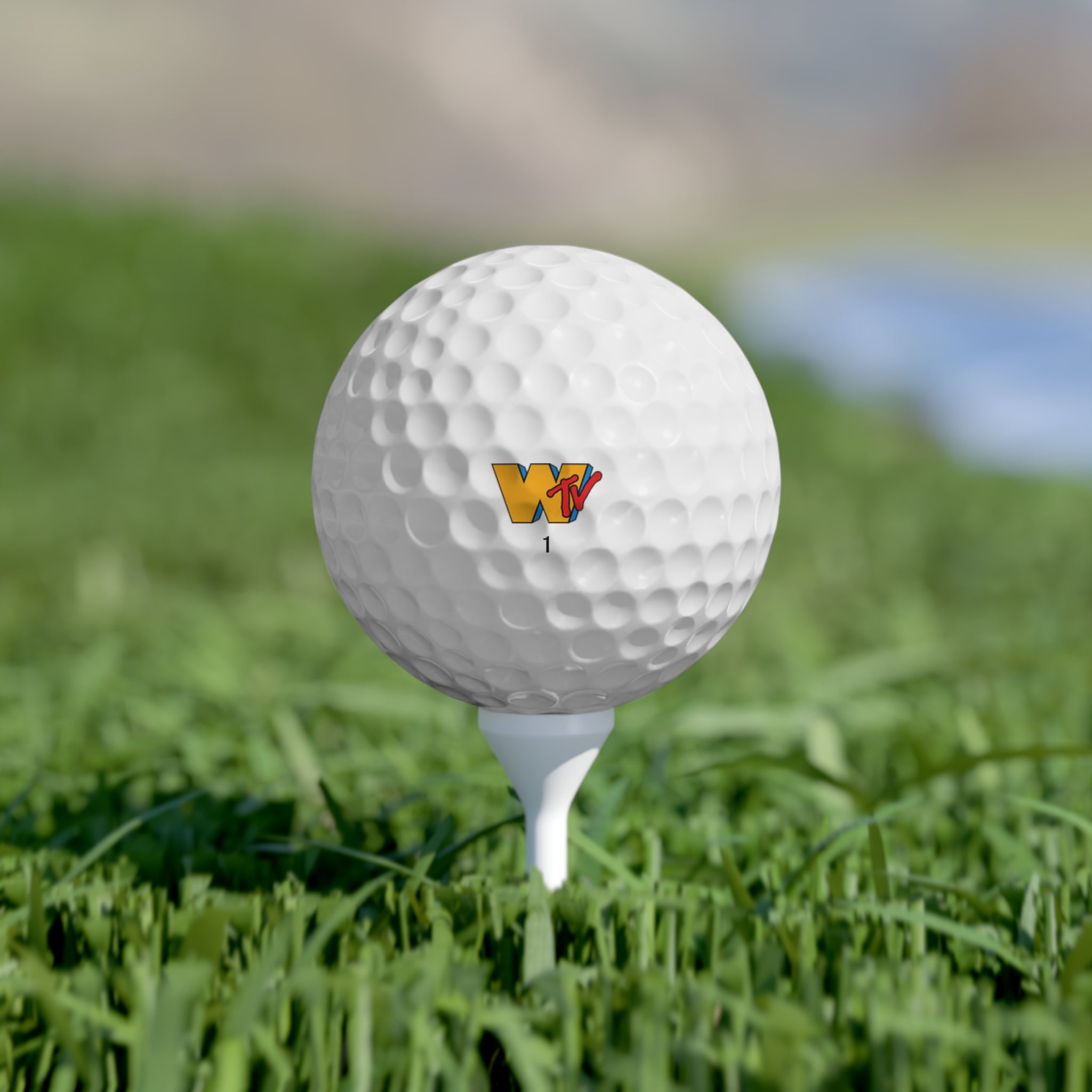 WAV TV Golf Balls, 6pcs